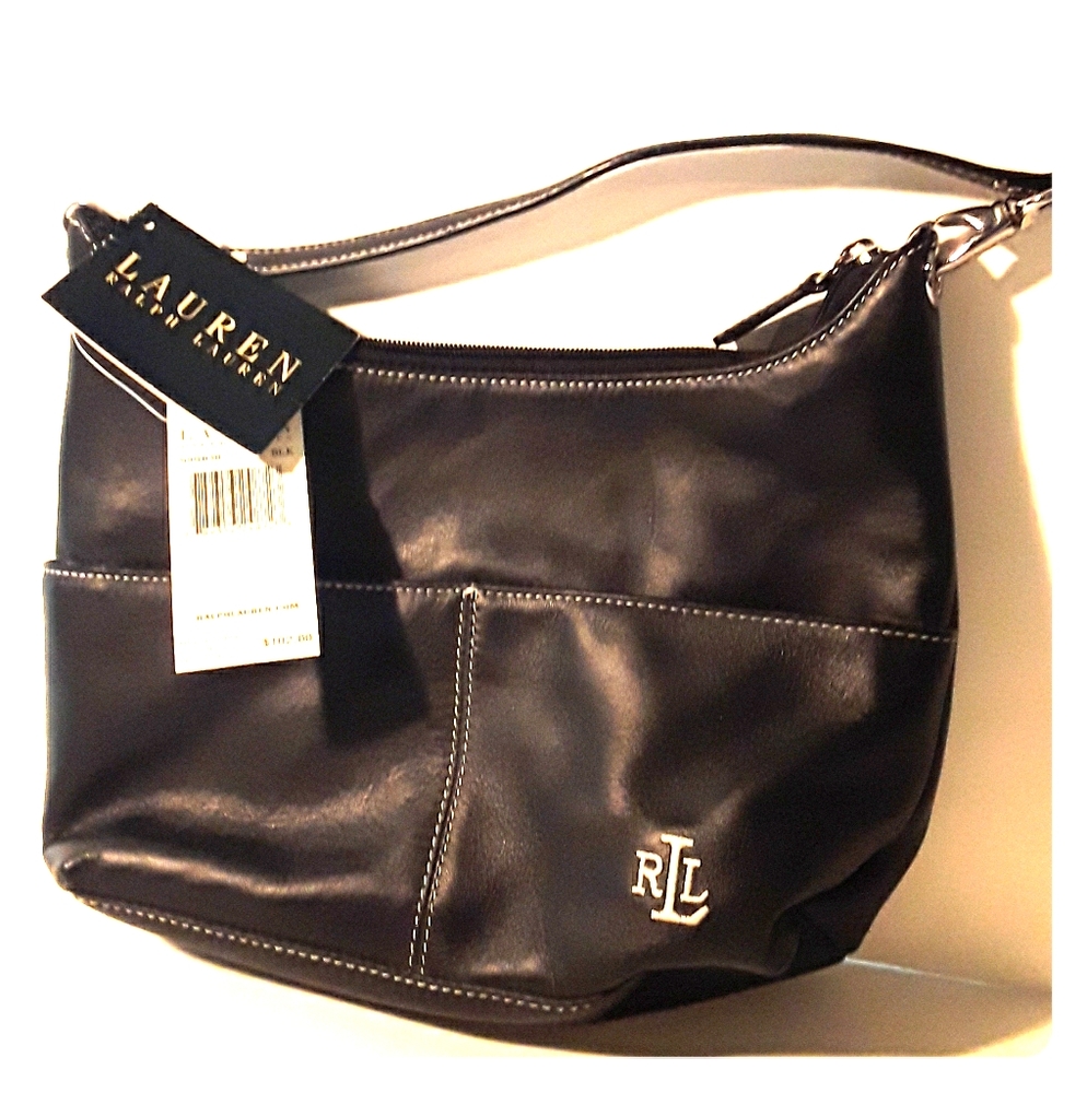 Lauren Ralph Lauren New Black Handbag Bag Purse